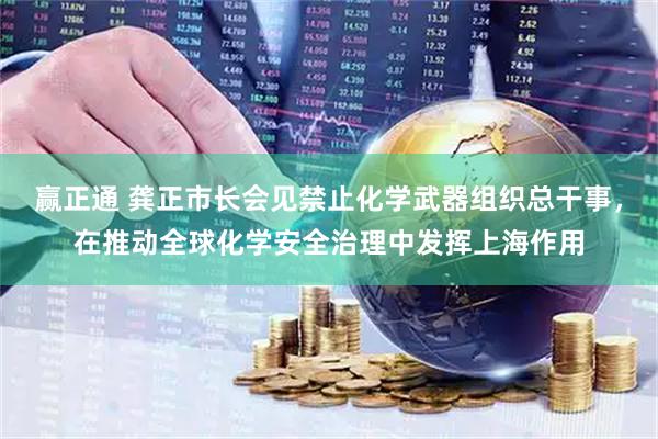 赢正通 龚正市长会见禁止化学武器组织总干事，在推动全球化学安全治理中发挥上海作用